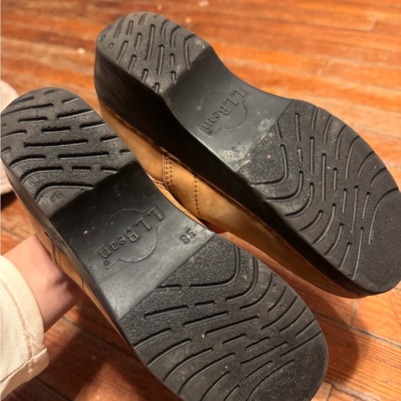 L.L. Bean Light Brown Suede Slip-On Shoes clogs size 7.5 eu 38 - Picture 5 of 5